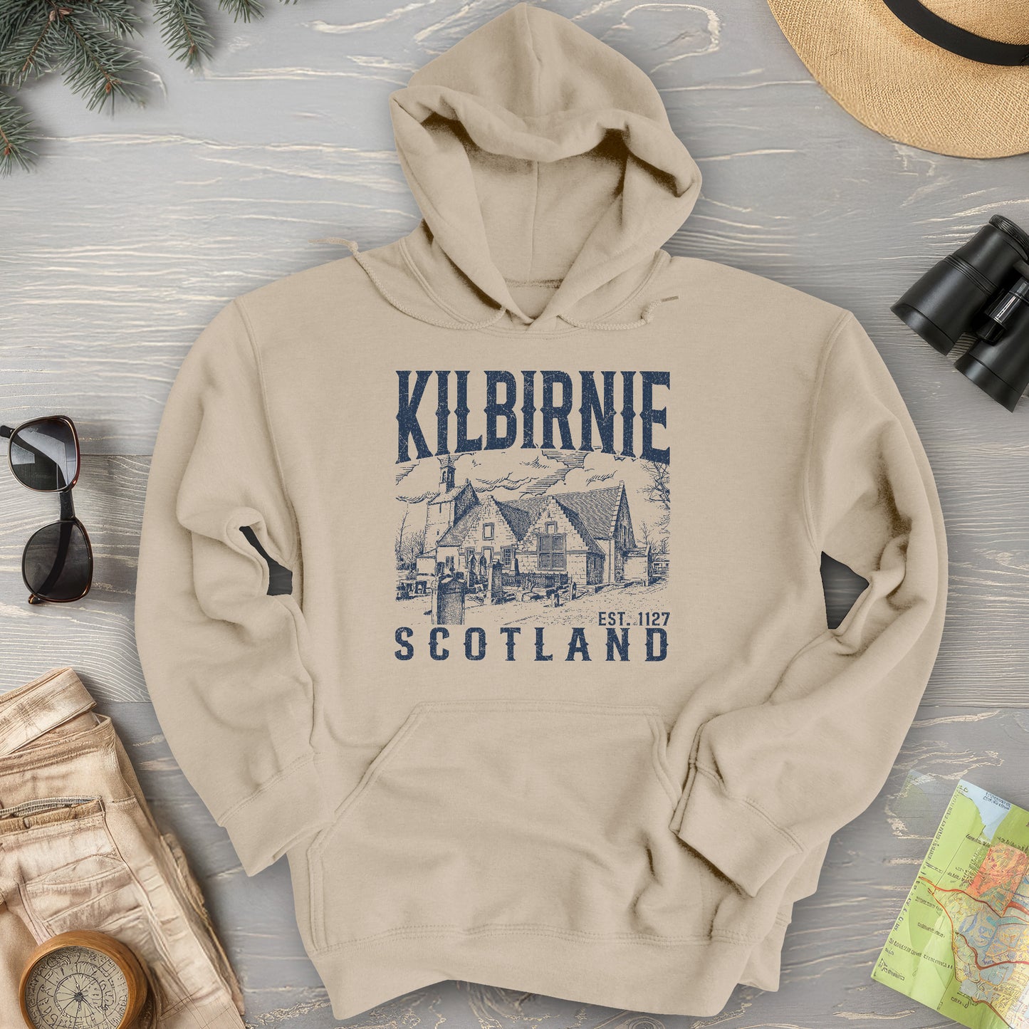 Kilbirnie Scotland Sketch Hoodie