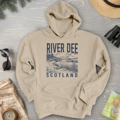 River Dee Scotland Sketch Hoodie