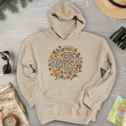 Celtic Autumn Spiral Hoodie
