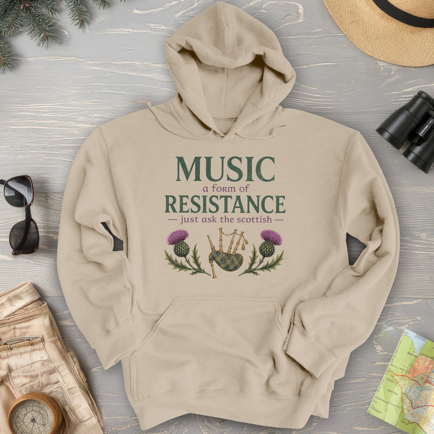 Music Resistance Scottish Hoodie
