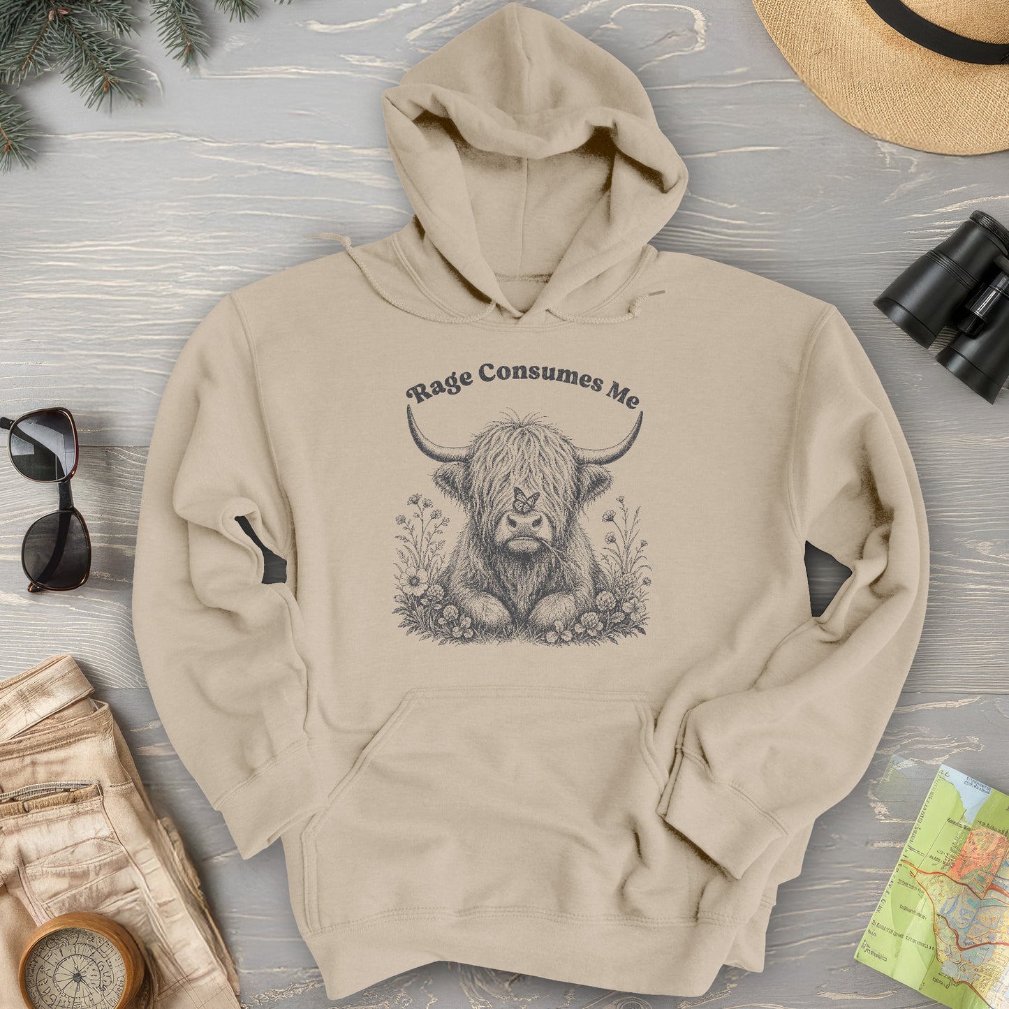 Raging Coo Monogram Hoodie