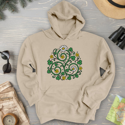 Celtic Shamrock Triskele Hoodie
