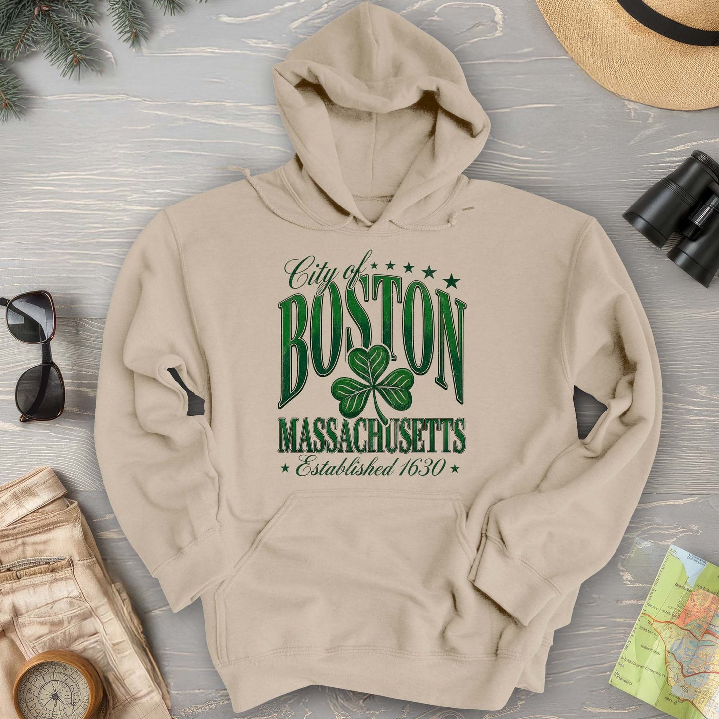 Boston Varsity Shamrock Hoodie
