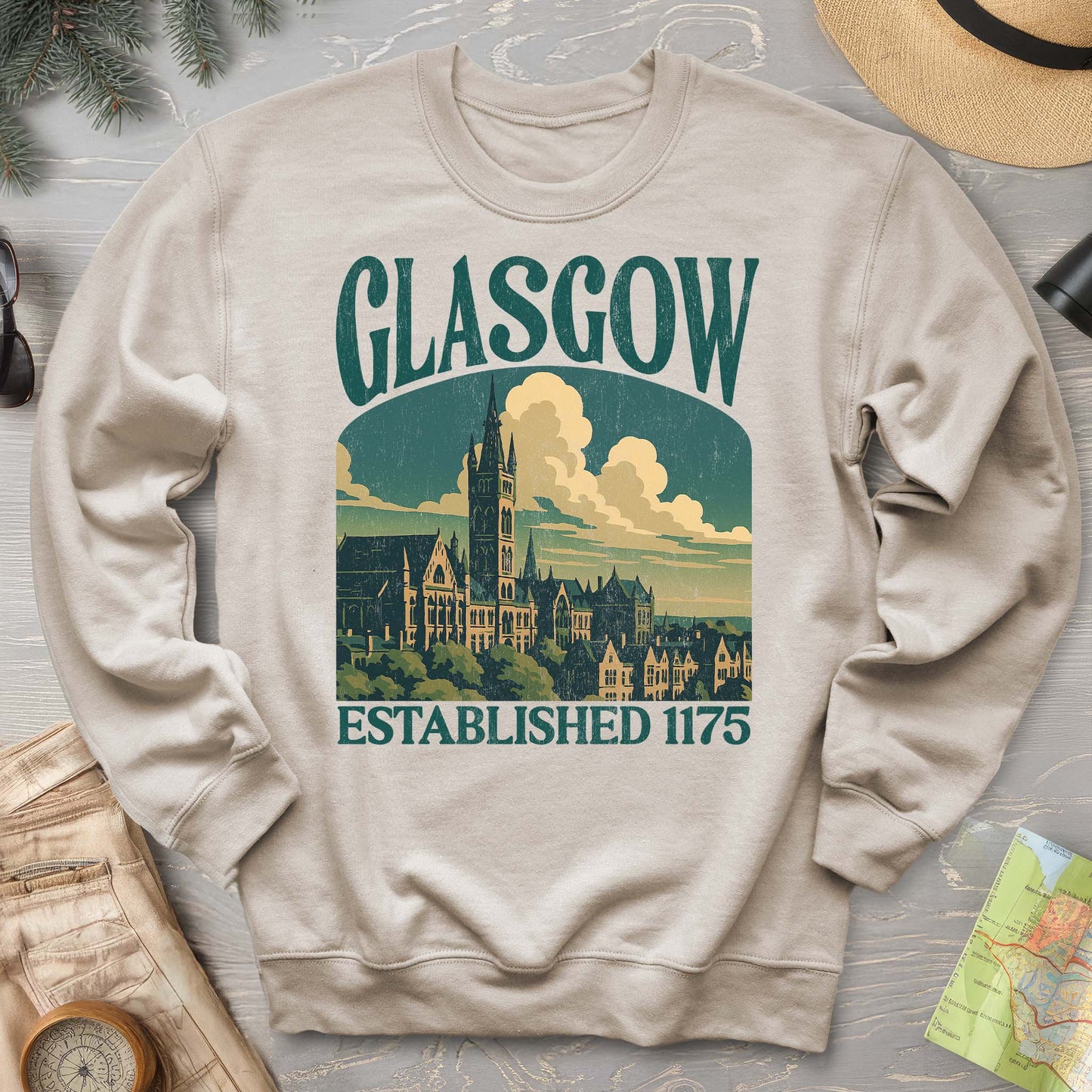Glasgow Scotland "Big and Bold" Sweatshirt