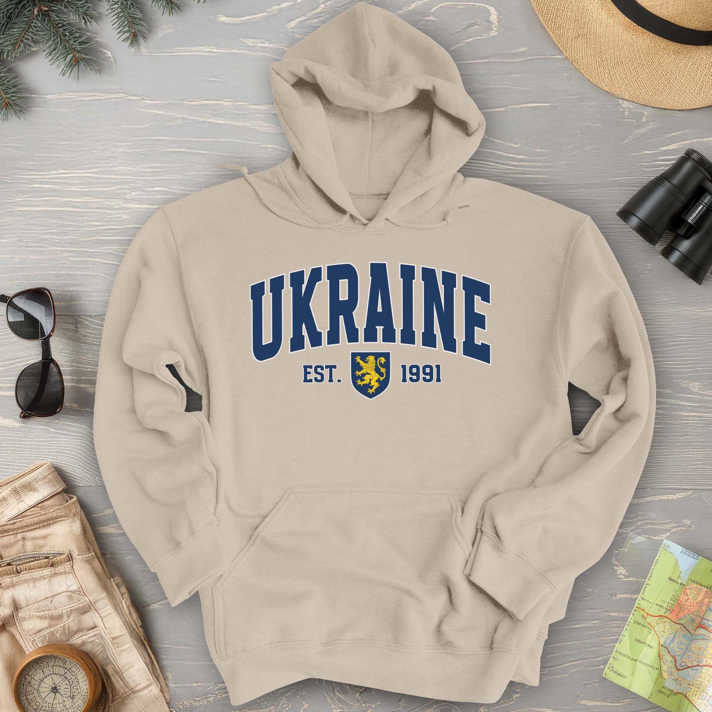 Ukraine Varsity Heraldry Hoodie