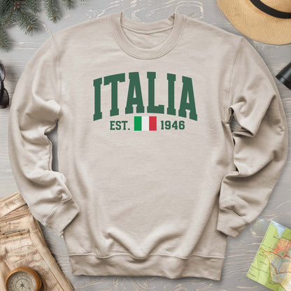 Italia Varsity Flag Sweatshirt