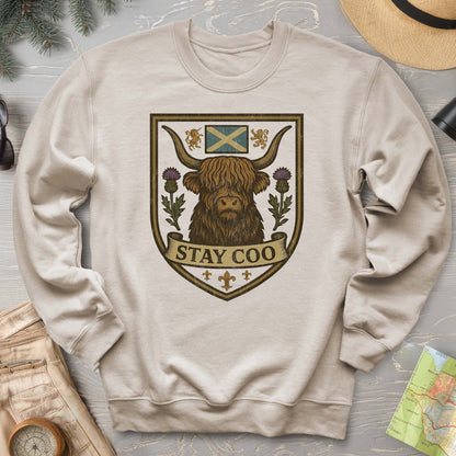 Highland Cow "Scottish Heraldry" Sweatshirt
