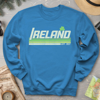 Ireland Retro Stripe Crewneck Sweatshirt