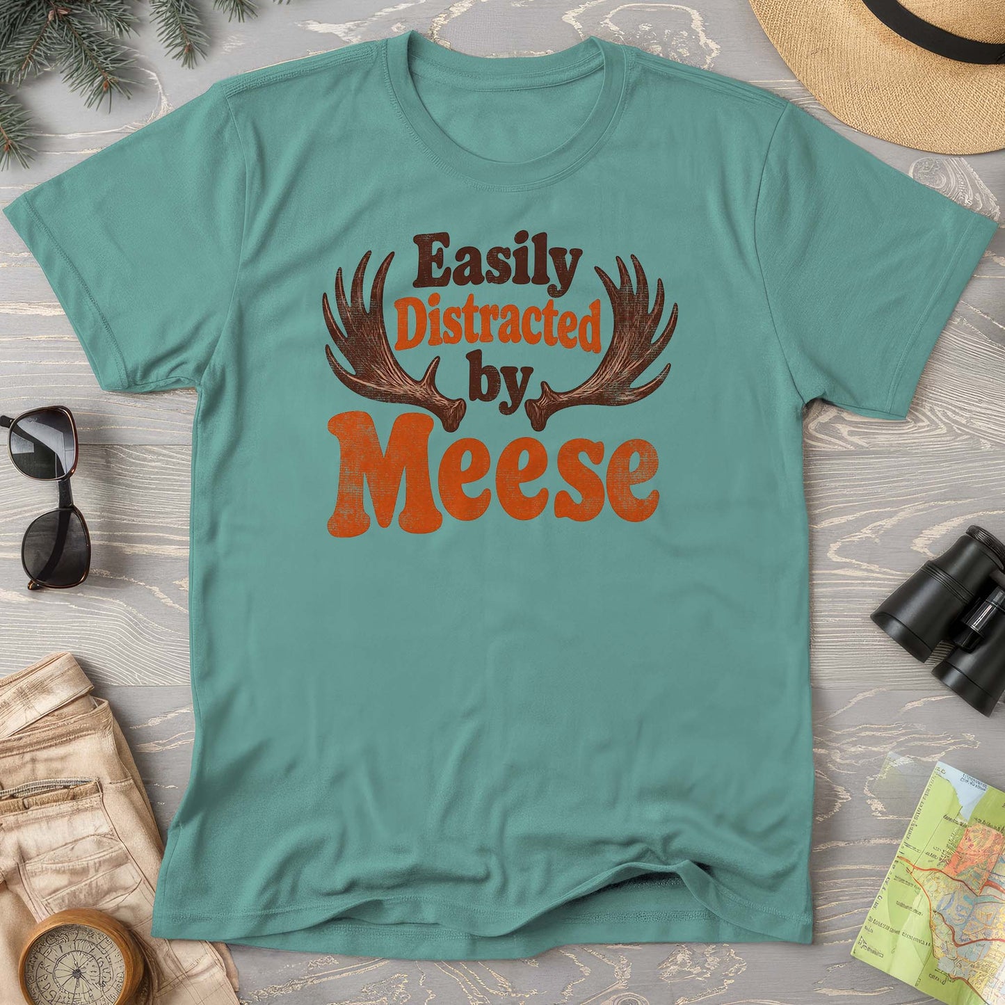 Distracted By Meese Antlers T-Shirt