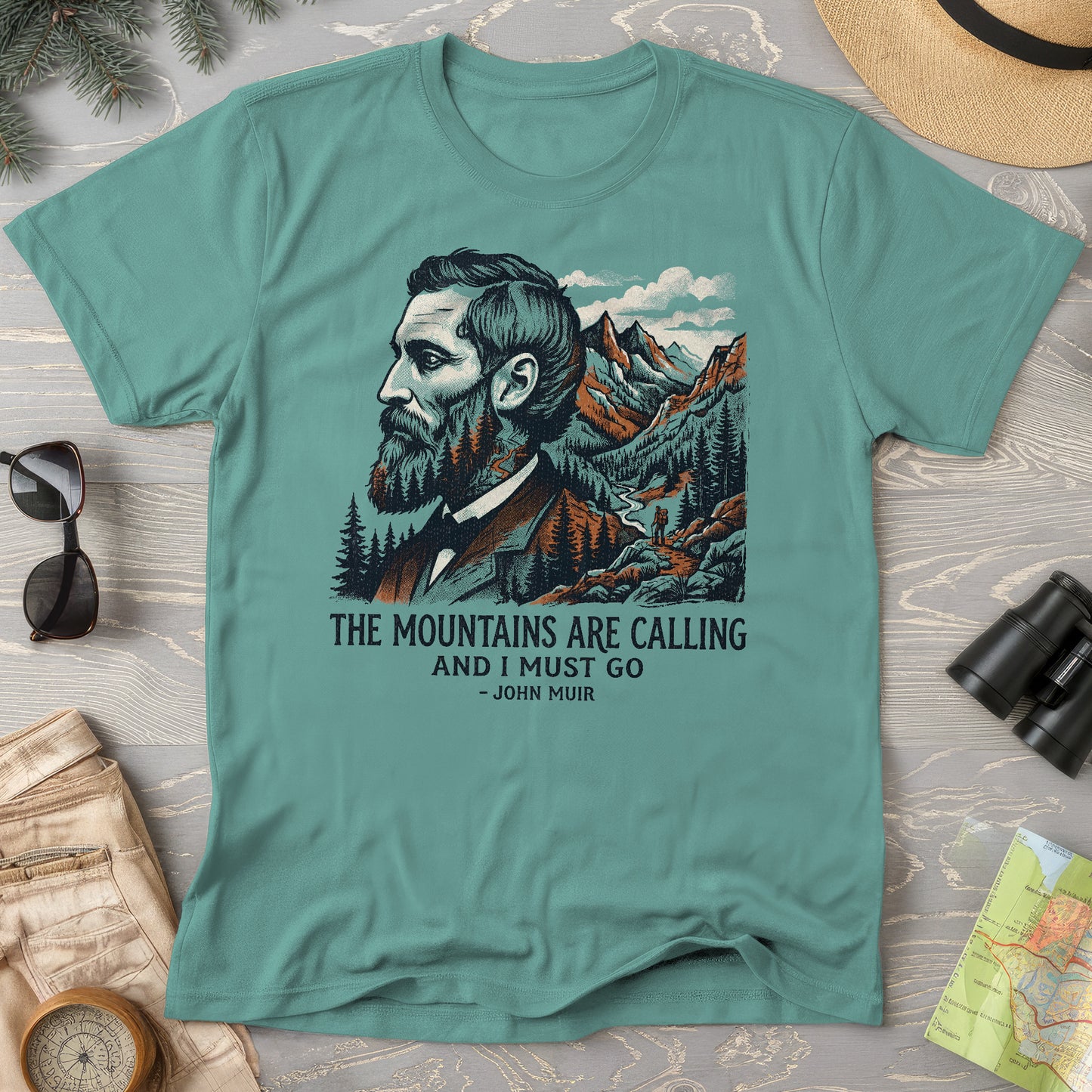 Mountains Calling John Muir T-Shirt