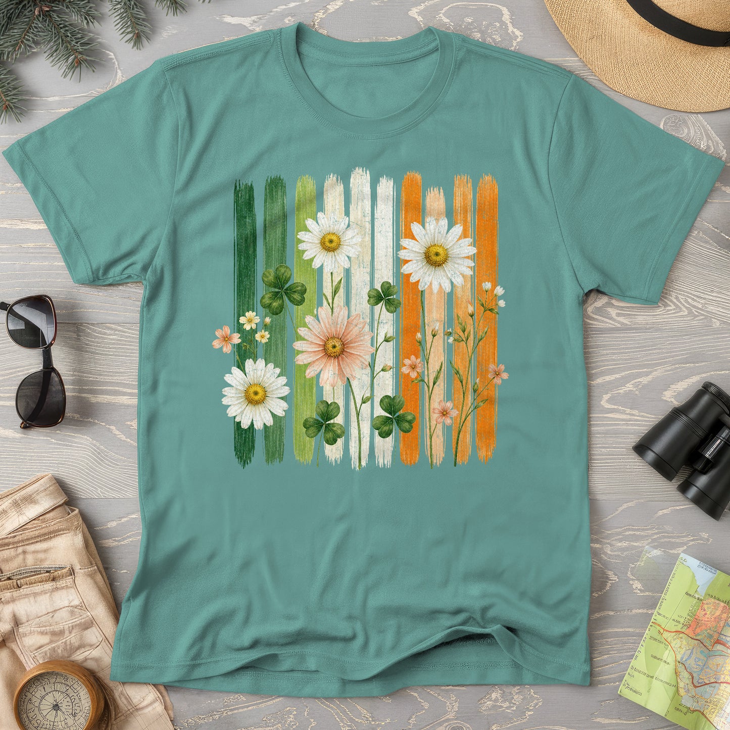 Irish Flower Stripes T-Shirt
