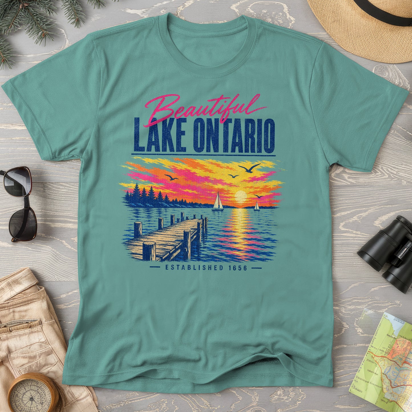 Lake Ontario Color Burst T-Shirt