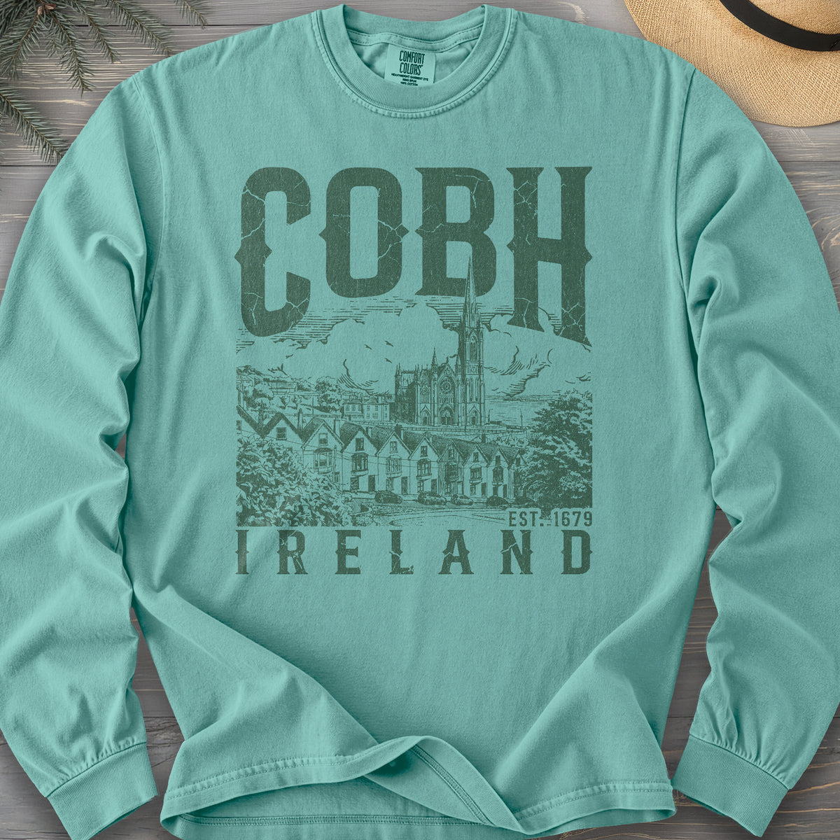 Cobh Ireland Sketch Long Sleeve Shirt
