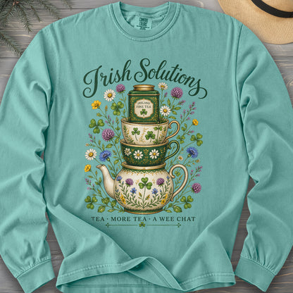 Irish Solutions Tea Cups Long Sleeve Shirt