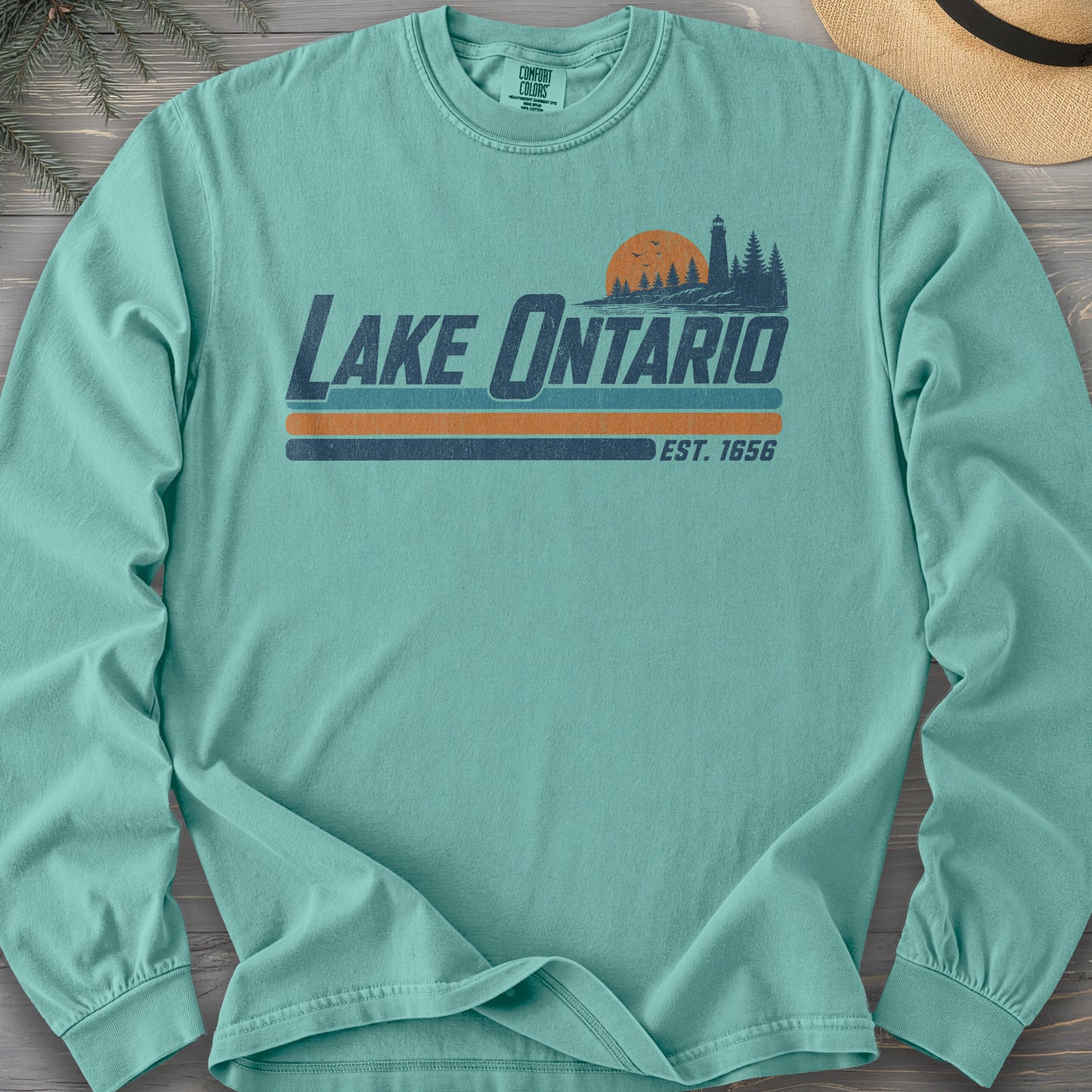 Lake Ontario Retro Stripe Long Sleeve Shirt