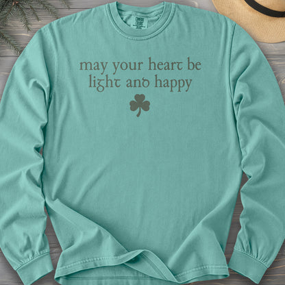 May Your Heart Be Light Comfort Colors 6014 Long Sleeve