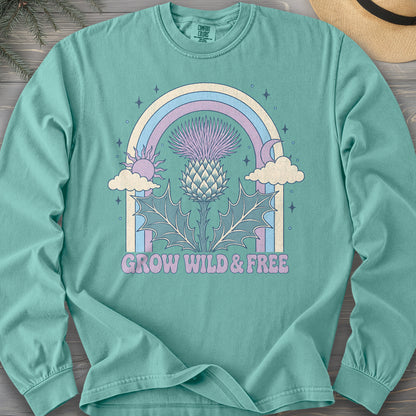 Wild & Free Thistle Comfort Colors 6014 Long Sleeve
