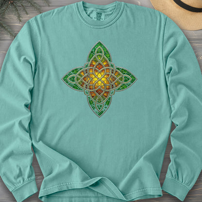 Celtic Glass Star Comfort Colors 6014 Long Sleeve