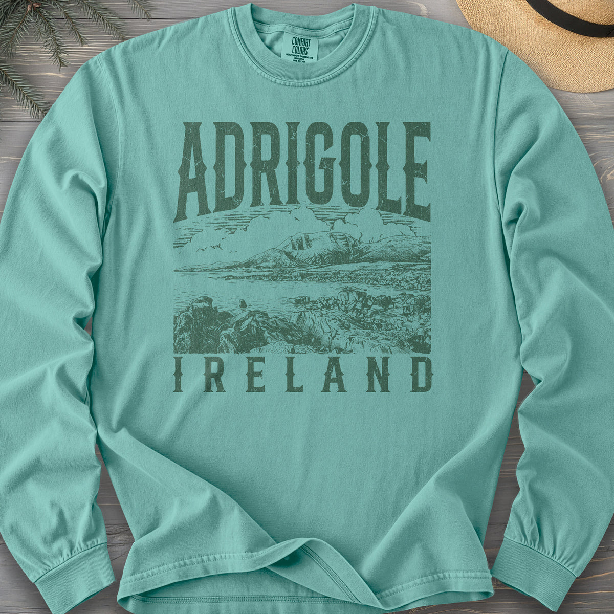 Adrigole Ireland Sketch Comfort Colors 6014 Long Sleeve