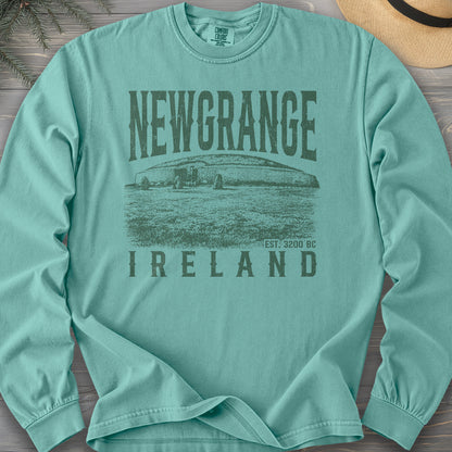 Newgrange Ireland Sketch Comfort Colors 6014 Long Sleeve