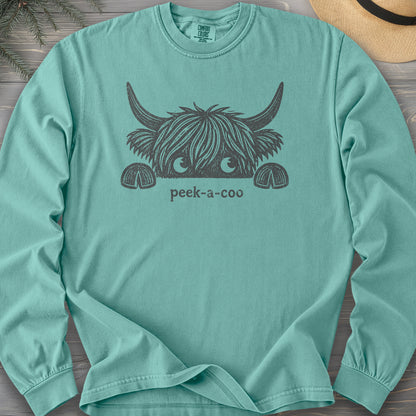 Peek-A-Coo Comfort Colors 6014 Long Sleeve