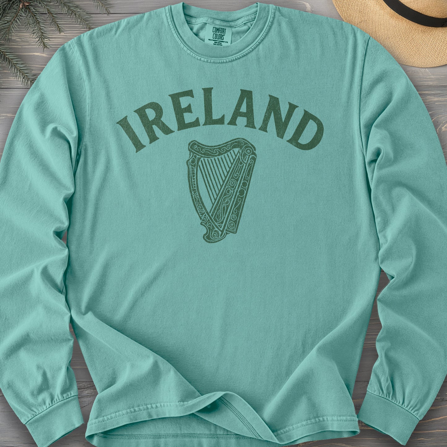 Ireland Vintage Harp Long Sleeve Shirt