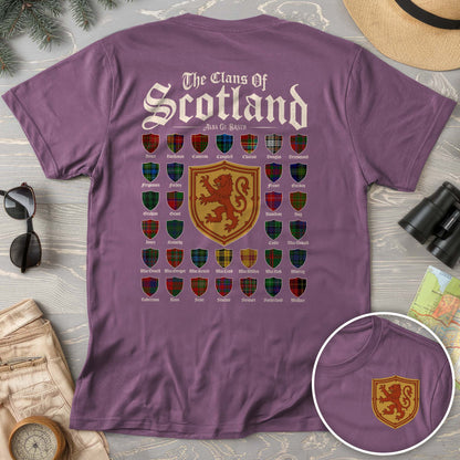 Clans of Scotland "Tartans"Front/Back Print Comfort Colors T-Shirt