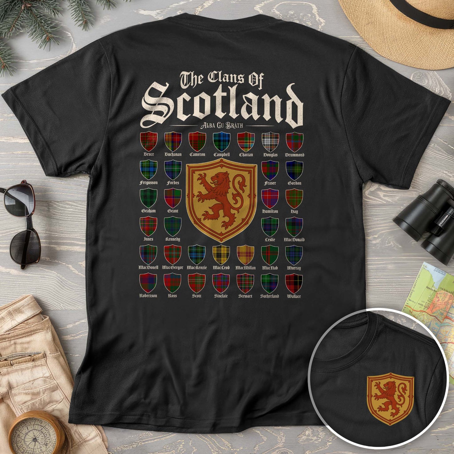 Clans of Scotland "Tartans"Front/Back Print Comfort Colors T-Shirt