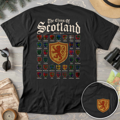 Clans of Scotland "Tartans"Front/Back Print Comfort Colors T-Shirt