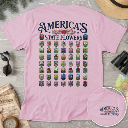 America's State Flowers Comfort Colors T-Shirt