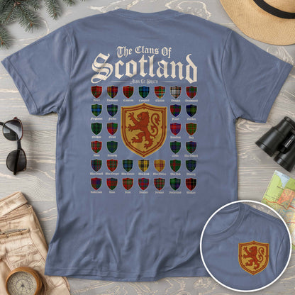 Clans of Scotland "Tartans"Front/Back Print Comfort Colors T-Shirt
