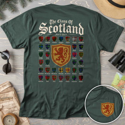 Clans of Scotland "Tartans"Front/Back Print Comfort Colors T-Shirt