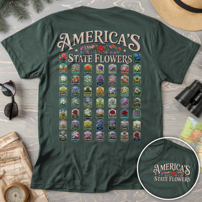 America's State Flowers Comfort Colors T-Shirt