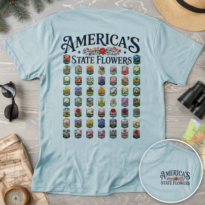 America's State Flowers Comfort Colors T-Shirt