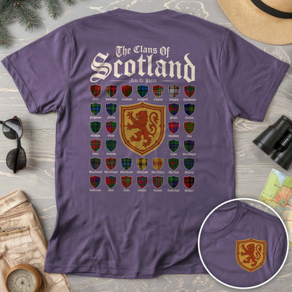 Clans of Scotland "Tartans"Front/Back Print Comfort Colors T-Shirt