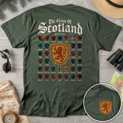 Clans of Scotland "Tartans"Front/Back Print Comfort Colors T-Shirt
