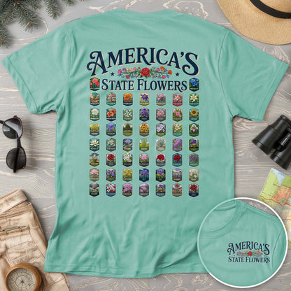 America's State Flowers Comfort Colors T-Shirt
