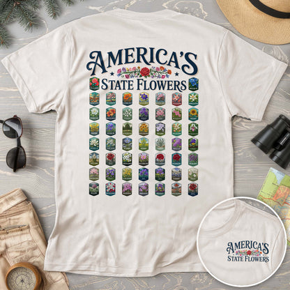 America's State Flowers Comfort Colors T-Shirt