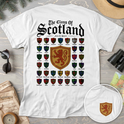 Clans of Scotland "Tartans"Front/Back Print Comfort Colors T-Shirt