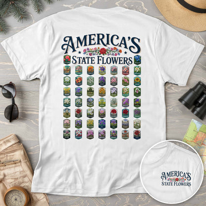 America's State Flowers Comfort Colors T-Shirt