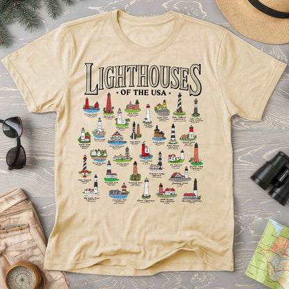 Lighthouses of the USA Comfort Colors T-Shirt