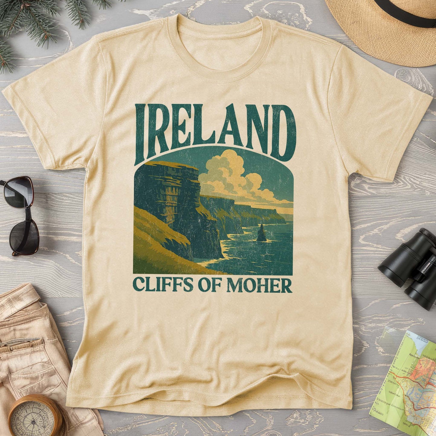 Ireland Cliffs of Moher "Big and Bold" Comfort Colors T-Shirt