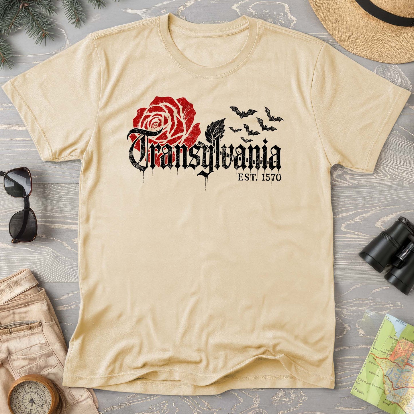 Transylvania Gothic Rose Comfort Colors T-Shirt