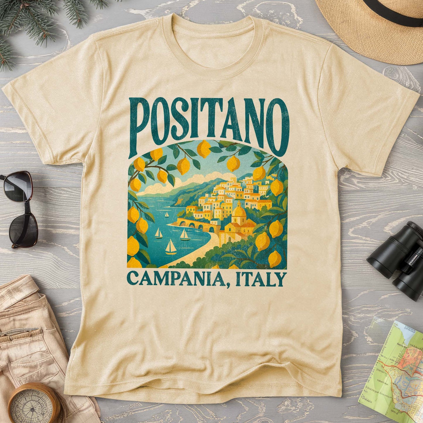 Positano Italy "Big and Bold" Comfort Colors T-Shirt