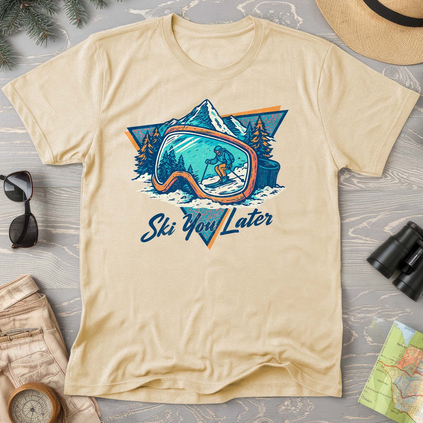 Ski You Later Retro 1980's Comfort Colors T-Shirt