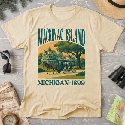 Mackinac Island Michigan "Big and Bold" Comfort Colors T-Shirt