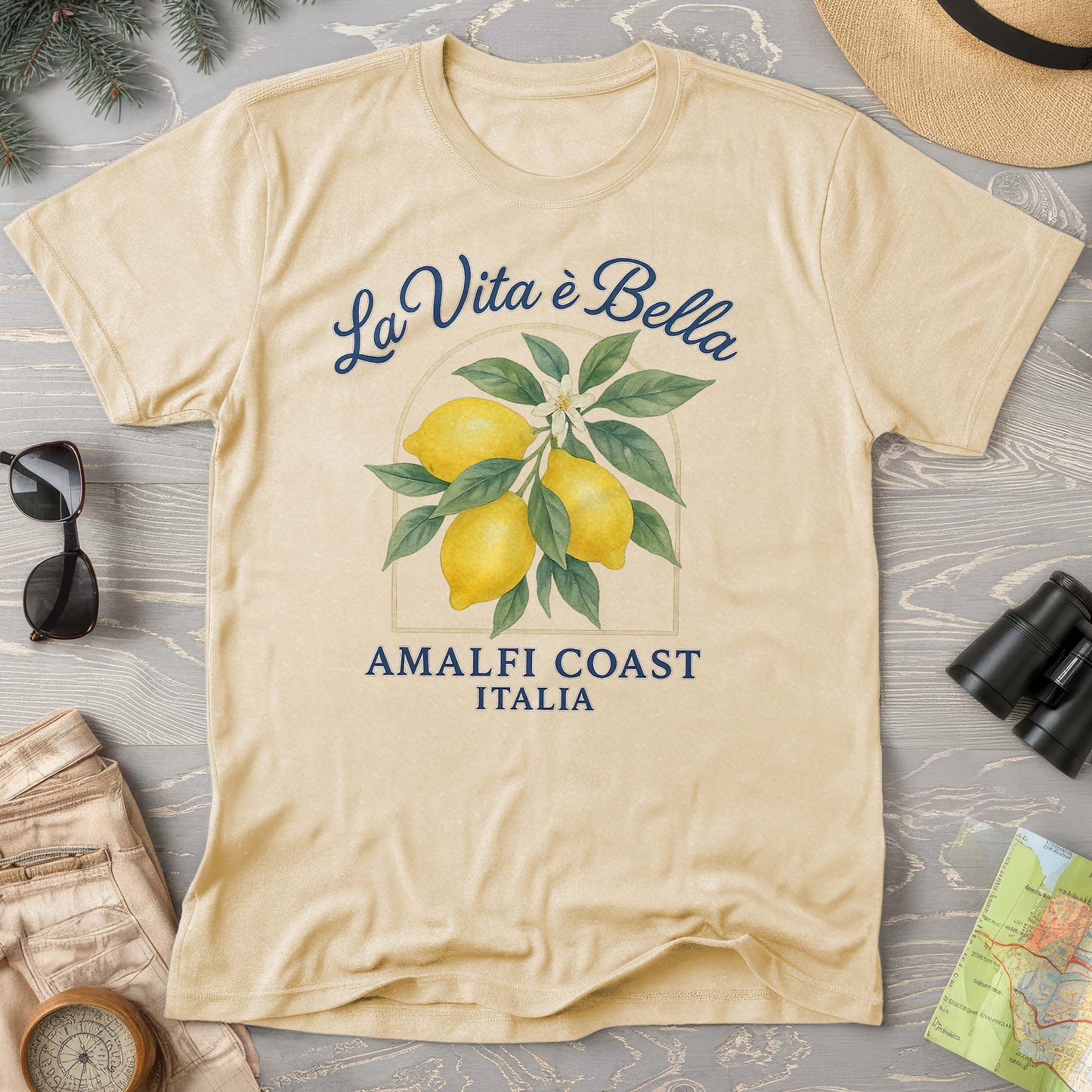 Amalfi Coast "La Vita Bella" Comfort Colors T-Shirt