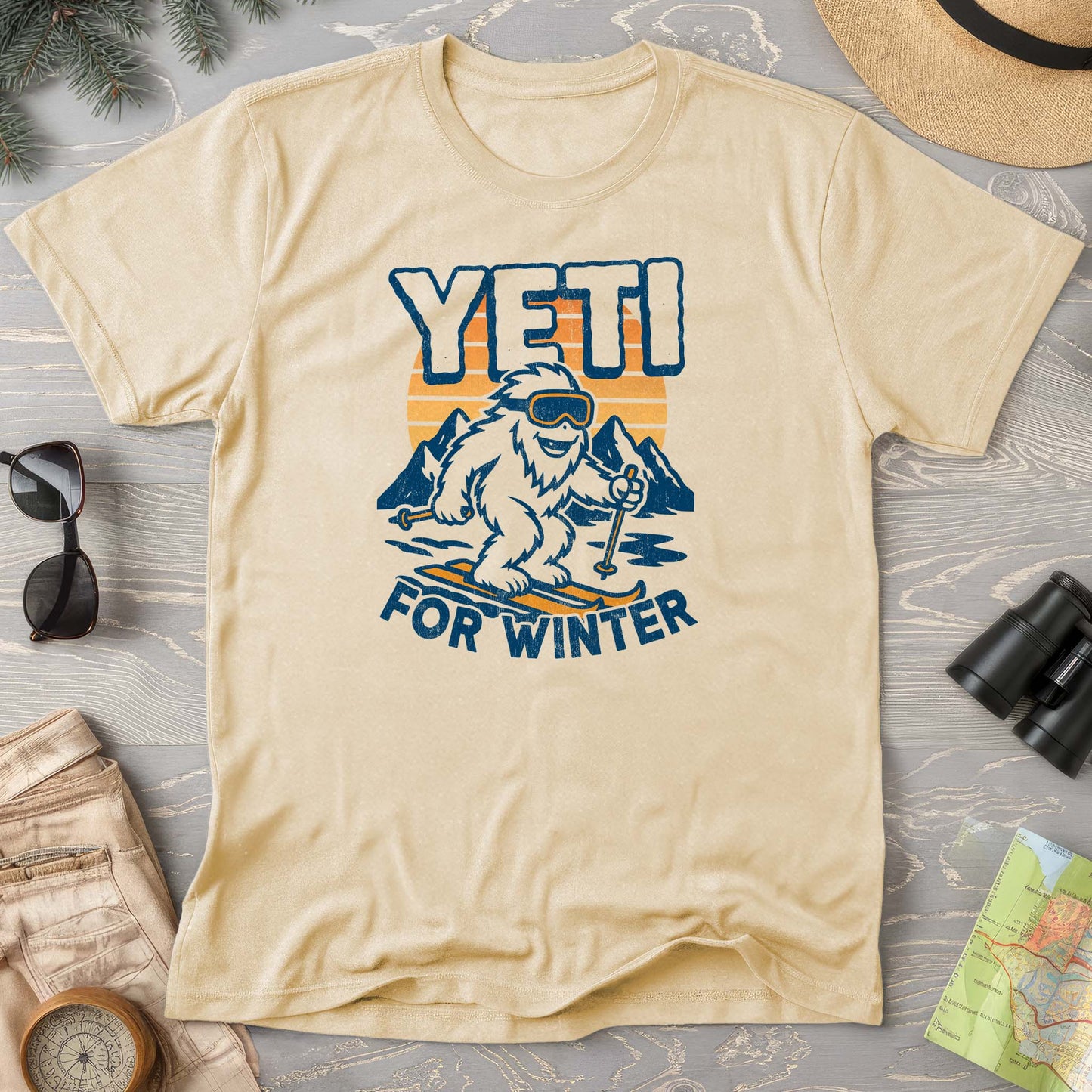 Yeti for Winter Comfort Colors T-Shirt