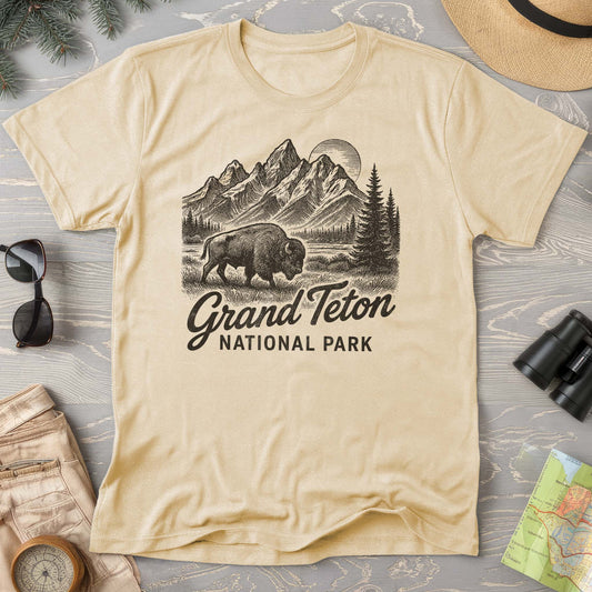 Grand Teton Vintage Buffalo Comfort Colors T-Shirt