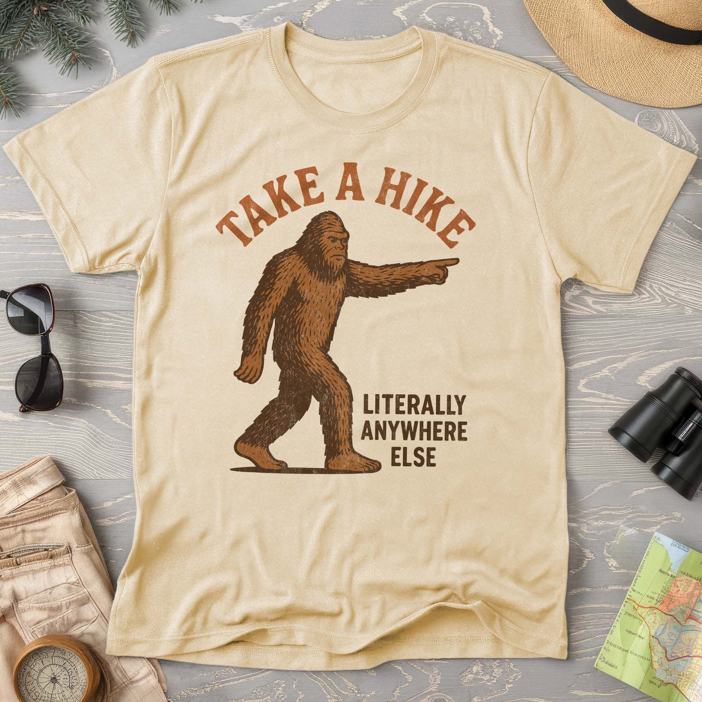 Bigfoot "Take a Hike" Comfort Colors T-Shirt